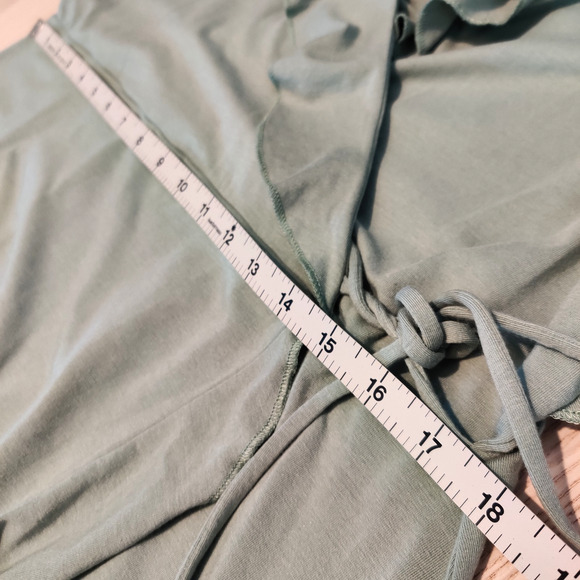 Peruvian Connection Julep Conservatory Dress Size XL Green Ruffle Soft Knit NWT - Picture 13 of 14